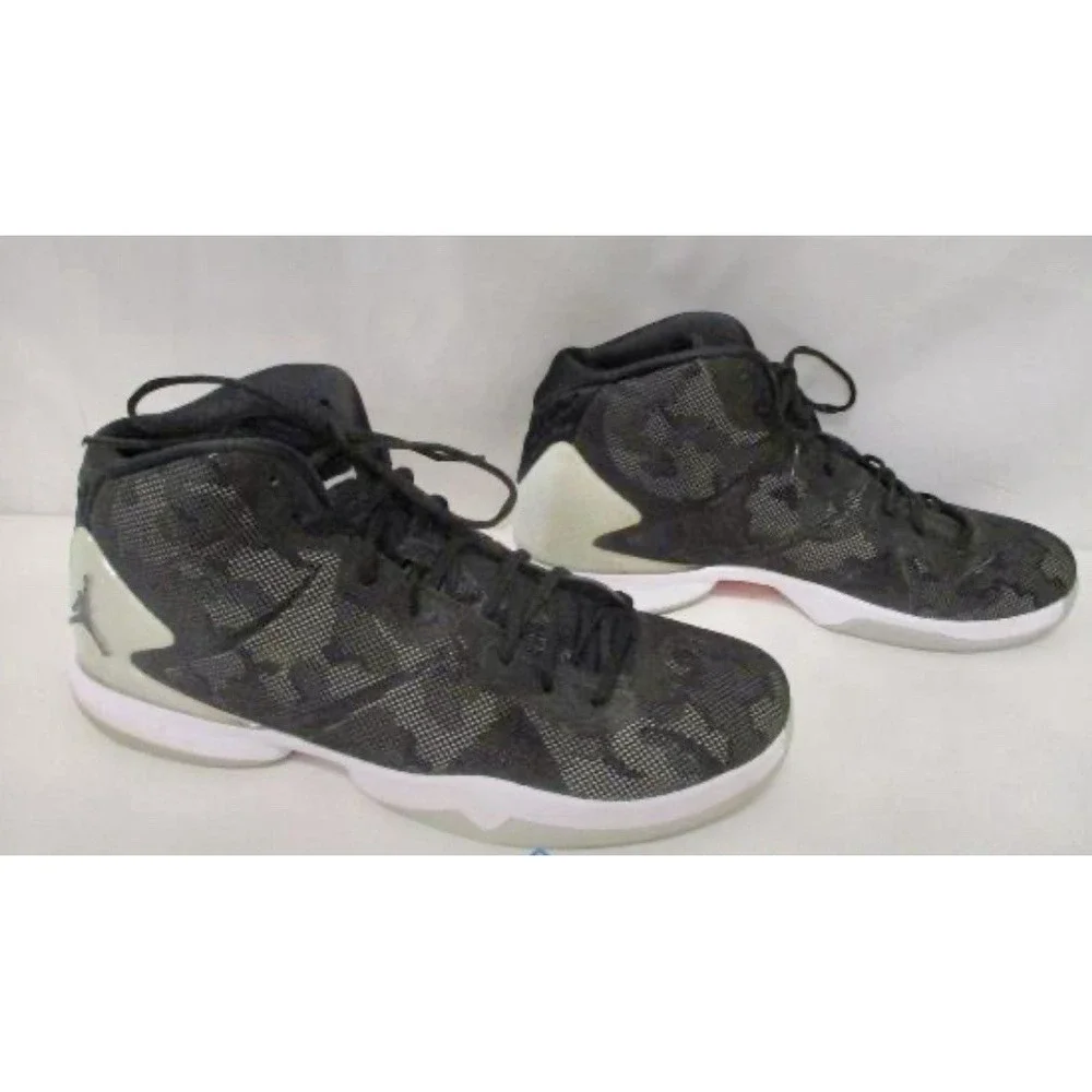Air Jordan Super Fly‎ 4 Black Camouflage Basketball Shoes 768929-007 Size 13